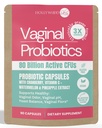 Kadınlar için Vaginal Probiyotik | 80 Milyar CFUs | 3X Güçlü Formula to Lactobacillus rhamnosus GR-1, L. reuteri RC-14, Prebiyotiks, C & D3 | Hızlı Fiyat Destek | 90 Capsules