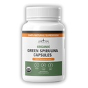 Lone Star Botanicals Organik Spirulina Capsules – 100% Pure Blue-Green Algae, No Fishy Chicken, Superfood Supplement, Vegan, Non-GMO, Gluten-Free (120 Kont, Green Spirulina)