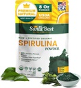 En İyi Spirulina Toz Organik USDA - Chlorophyll, Hızlı Aborpsiyon, Blue-Green Spirulina Algae, Raw Vegan protein - Non-GMO, Gluten Freefood Enerji, Gut, Immune Support Supplement - 8 Oz