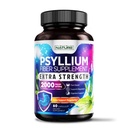 Psyllium Husk Capsules 2000 mg - Fiber Supplement - Doğal ► Fiber Pills with Psyllium Husk Toz - Destekler Digestive Gut and Colon Health - Non-GMO, Gluten-Free, Vegan - 60 Capsules