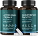 Potent Lumbrokinase Supplement (120 Hizmet) 40 mg/Serving (Max Activity - 800,000 Birimler) - Enerji Desteği için Lumbrokinase Enzymes Capsules, Digestion, Cognition & Gut Health - Nattokinase benzer