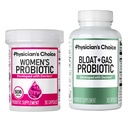 Doktor CHOICE Women's Probiyotik 30ct + Bloat & Gas Probiyotik 30ct - Kadınlar için Gelişmiş Digestive Health Sche for Women