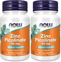 Şimdi Tamamlar, çinko Picolinate 50 mg, Destekler Enzyme Fonksiyonlları*, Immune Support*, 60 Veg Capsules (Pack of 2)