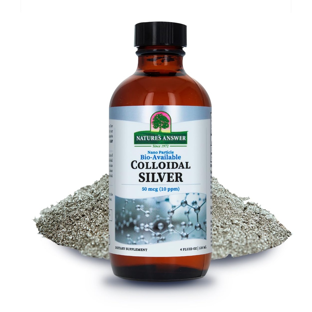 Colloidal Silver Liquid 10 PPM 50 MCG Yüksek Potency Superior Elemental Silver Liquid Salve Immune Support Supplement, 4 fl. oz | Natural Immune Support | Güvenli Dose | Yüksek Etkililik