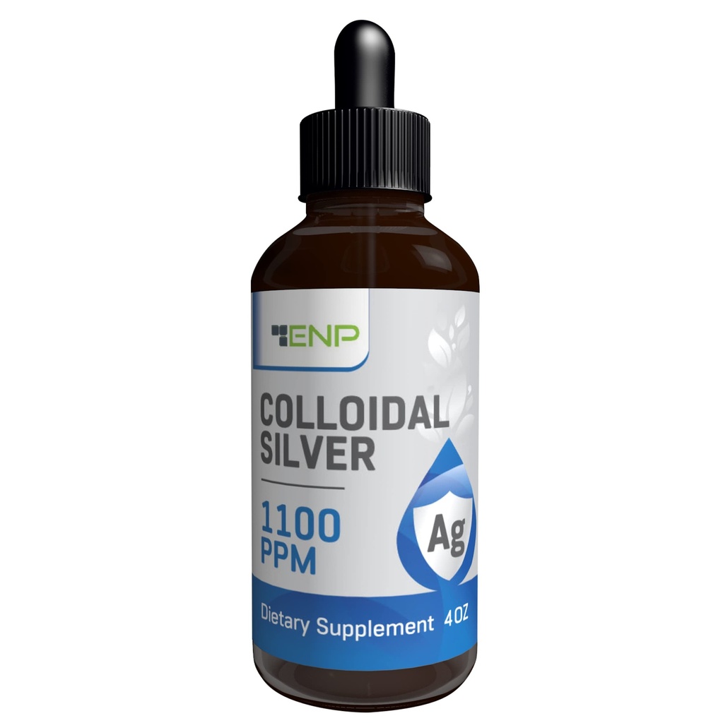 Colloidal Silver Liquid 1100 ppm | Ekstra Kuvvetli Gümüş Sıvı Tamam | 4 oz Amber Glass Şişe