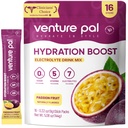 Venture Pal Sugar Free Electrolyte Toz Paketleri - Sıvı Günlük IV Hızlı Hydration & Parti Recovery için Mix | 5 Vitamin & 7 Elektrolytes / Keto Friendly | Non-GMO | sertifikalı Vegan | 16 Sticks