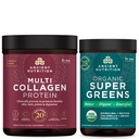 Eski Beslenme Multi Collagen Protein Toz, Unflavored, 60 Hizmet + Supergreens Toz, Greens Flavor, 25 Hizmet