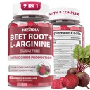 Beet Root Gummies & L-Arginine, Nitrik Oksit Men & Women w/Organic Beets, B1, B2, B3, B5, B6, Folate, B12 for Energy Boost & Circulation Support, Sugar Free, 120 Cts