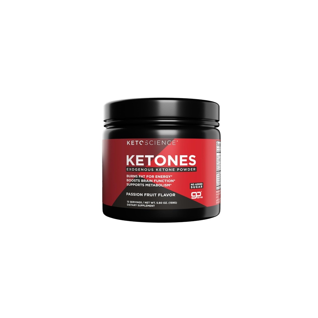 KETO SCIENCE Ketones Powder, Exogenous Ketone Powder, with goBHB, Keto Electrolytes Powder, Supports Metabolism, Intermitten Fasting, Focus and Workout Support, Passion Fruit Flavor, 15 Servings