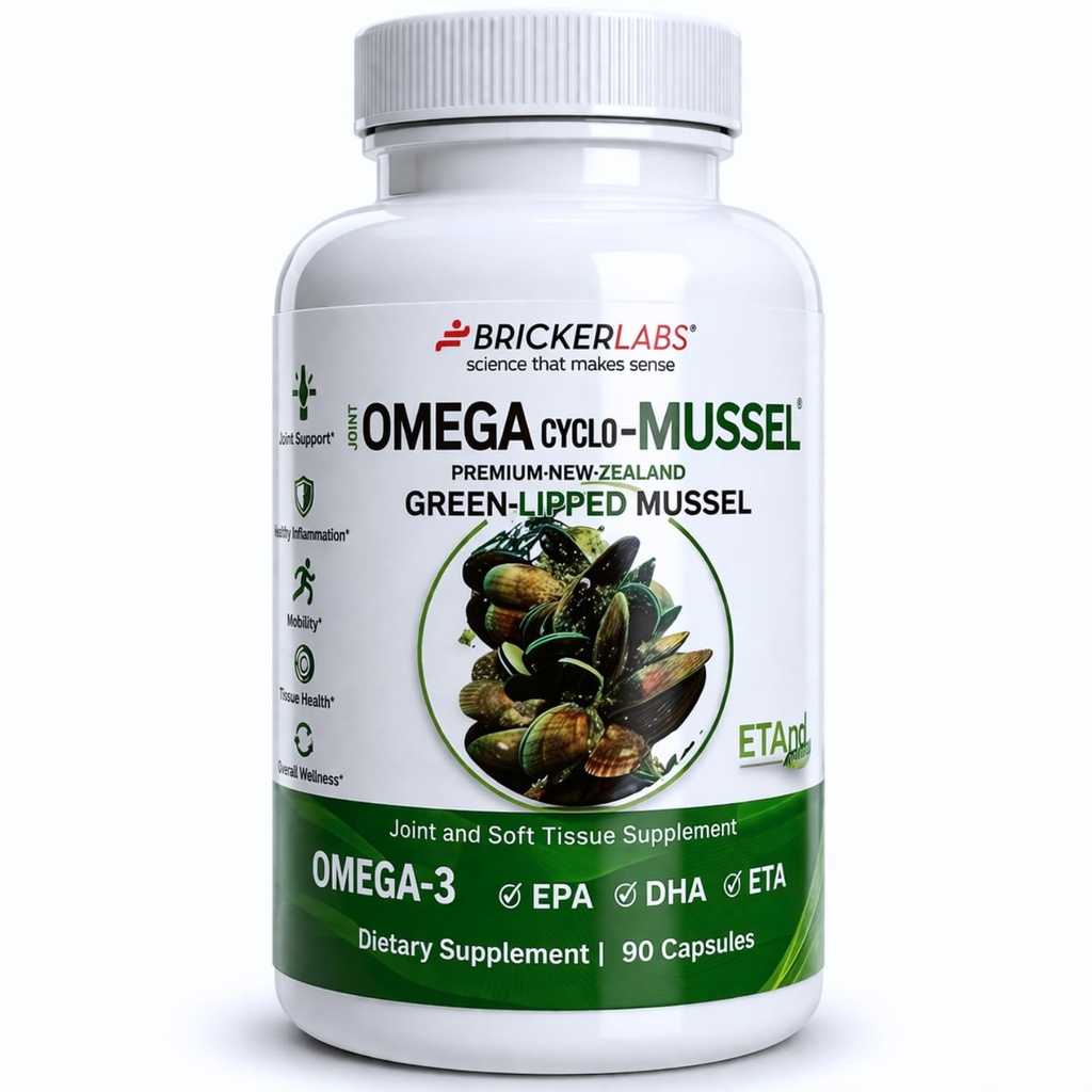 Tuğul Laboratuvarları Omega Cyclo - Mussel Ortak Sağlık Supplement, Premium Yeni Zelanda Yeşil Lipped Mussel, Full Spectrum Omega Ortak Supplements for Joint Health and Comfort, 90 Capsules