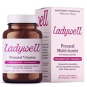 Ladywell Prenatal Multivitamin | Conception, Gebelik & Postpartum | Key Materialss Including DHA, Folate & Iron | Uzman olarak ayarlanmış ve Test Edilmiş | Nausea Support ile Aborpsiyon için Tasarlanmış, 60 Ct