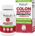 Probulin Kolon Destek Probiyotik Supplement, Daily Gut, Digestive ve Immune Health Probiyotiks Capsules for Men and Women, 20 Milyar CFU, Vegan, 60