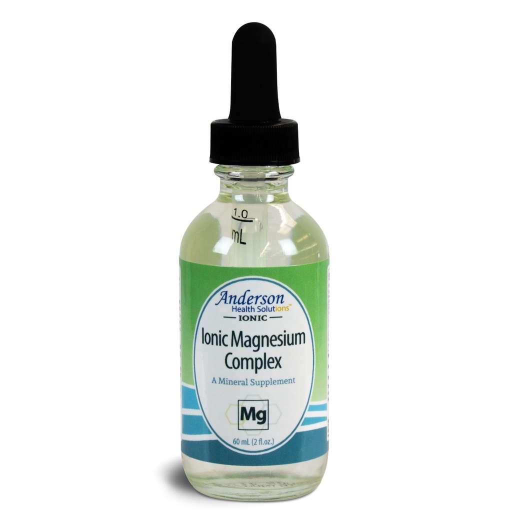 Anderson New Ionic Magnezyum Kompleksi, Liquid Supplement, Trace Mineral Drops, 30 Hizmet (2 oz)