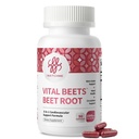 iMATCHME Vital Beets Root Capsules 1800mg, High Strength Beetroot Supplement, 8-in-1 Cardiovascular Support Formula, Nitric Oxide & Circulation Support, Heart Health, Vegan, 90 Capsules