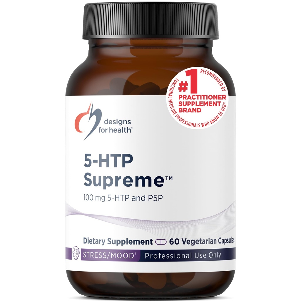 B6 (P-5-P) ile Sağlık 5HTP 100 mg için tasarımlar - 5HTP Yüksek 100 mg Supplement - Serotonin Precursors to Support Health Mood + Appetite (60 Capsules)