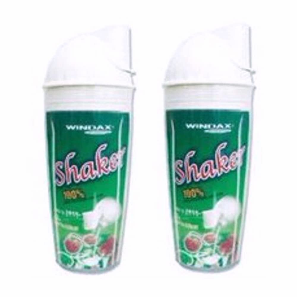 Shakeplus Shaker- Airtight Container Protein Drinks Smoothies Iced Coffee- 500 ml Container. Set of 2