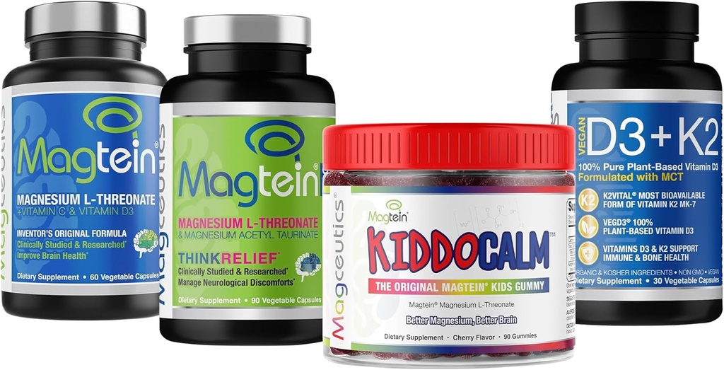 Magtein Magnezyum L-Threonate 60 Capsules, Magceutics MagteinPRO 90 Capsules, KIDDOMCAL Gummies 90 Capsules, D3 K2 30 Capsules - Grafikler