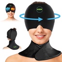 Migraine Relief Cap &Boy Buz Paketi - Soothing Headache Relief Cap ve Omuz Soğuk Paketi - Şef ve Cervical için Hot ve Cold Compress Ürünleri - Stres, Hangover & Puffy Eyes