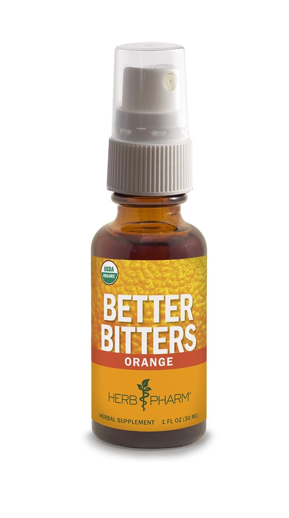 Herb Pharm Better Bitters sertifikalı Organik Digestive Bitters, Orange, 1 Ounce