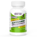 DEVA Vegan Glucosamine MSM & Chondroitin + Turmeric, CMO, Boswellia, Hyaluronic Acid & More, Improv Non-Animal Formula, 90 Tabletler