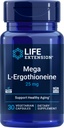 Life Extension Mega L-Ergothioneine, Healthy Aging Amino Acid, antioxidant, Powerful 25 mg dose, L-ergothioneine, Gluten-Free, Non-GMO, Vegetarian, 30 Capsules