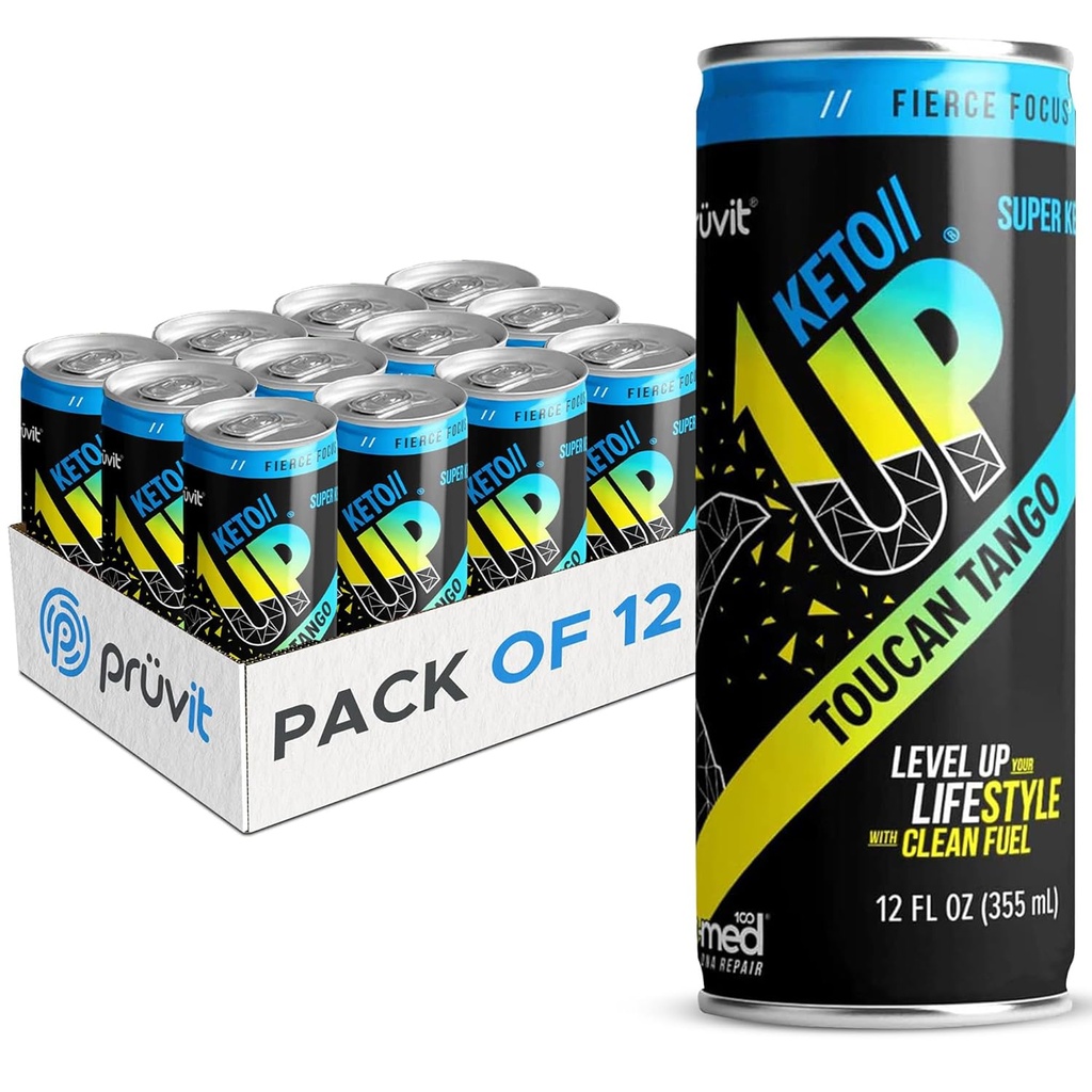 Toucan Tango Keto //Up® Drink – Erkekler ve Kadınlar için Focus için Hazır-Drink Ketones - 12 Pack