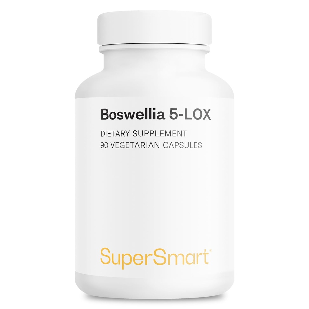 Supersmart - günde 5Lino 200 mg (Patented) - AKBA Supplement - 5-Loksi Boswellia Serrata Tür | Non-GMO & Gluten Free - 90 Vegetarian Capsules