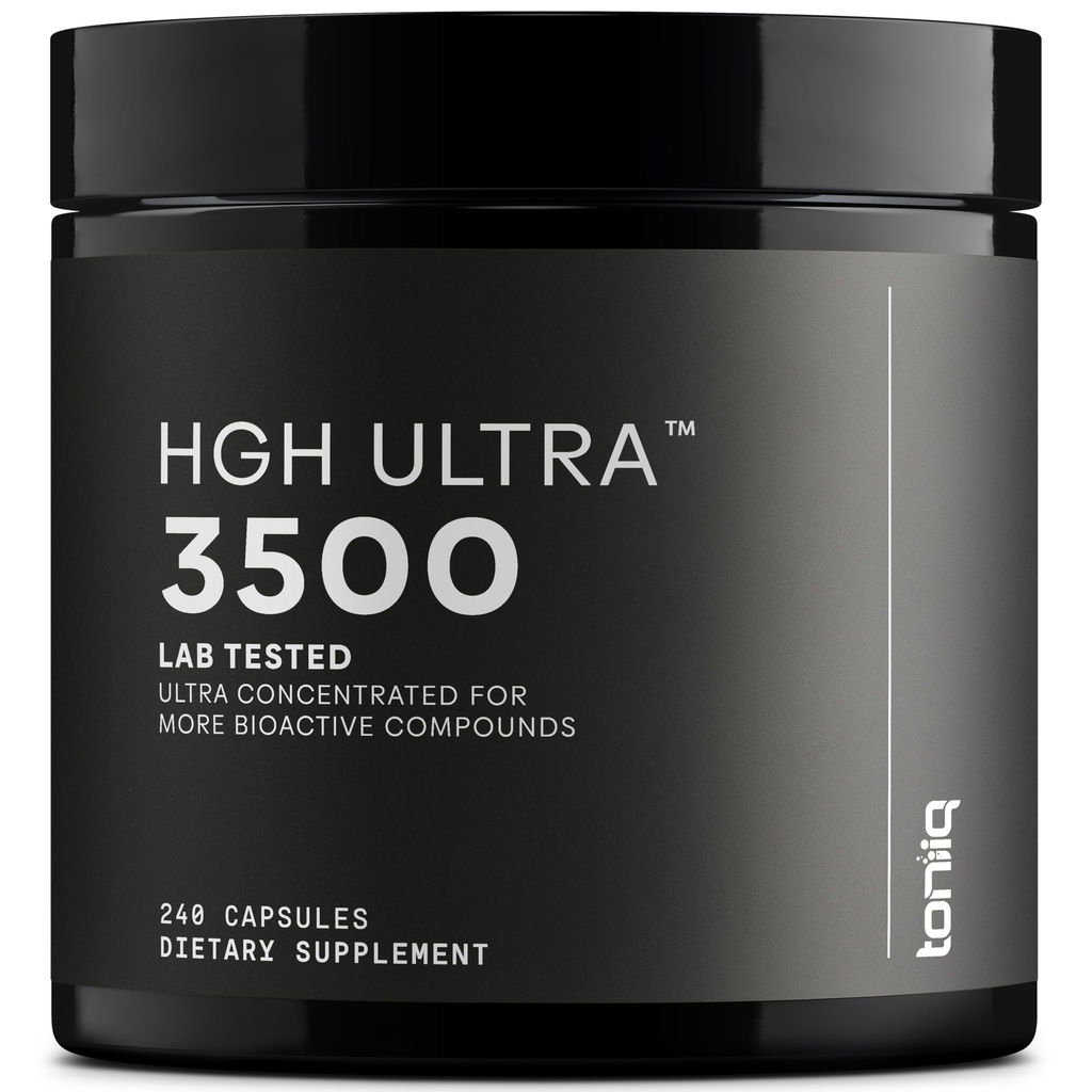 HGH Supplements for Men & Women (240 Count) 3,550mg+ Support Muscle Growth & Healthy Levels of Human Growth Hormone for Men, with High-Purity Arginine, Ornithine, Lysine, Tribulus, and Ashwagandha TQ
