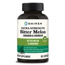 DAIKEN Bitter Melon, Cinnamon & Chromium, 90.000 mg Equivalent Per Ekstra Güçlü,% 100 Vegetarian Bitter Melon Capsules with Cinnamon Chromium & çinko, 60 Capsules