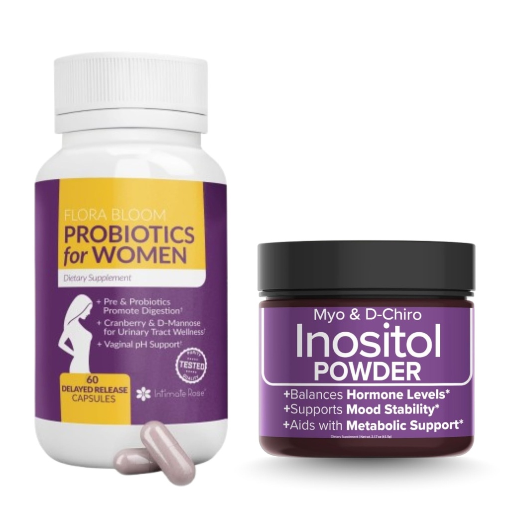 Kadın Sağlığı ve Sağlık Planlamasında %10 tasarruf edin – Tamam Vaginal Probiyotikler + Myo & D-Chiro Inositol Toz Hormonal Denge, Gut ve Urinary Support