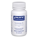 Pure Encapsulations Synergy K - Vitamin K1, K2 & D3 - Destekler Bones, Blood Gemiler, Vascular Elastikite ve Latilizasyon* - Cholecalciferol - Gluten Free & Non-GMO - 60 Capsules