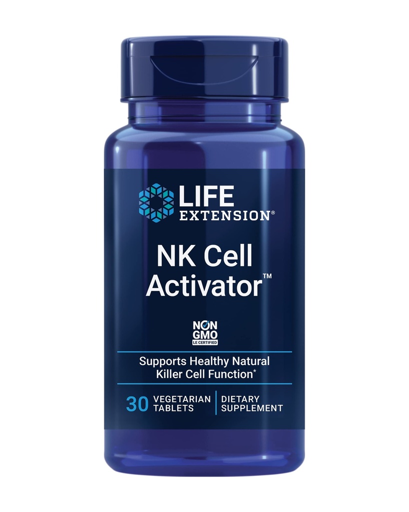 Life Extension NK Hücre ActivatorTM, Immune Support, Natural Killer Cell Activity, enzymatik olarak Rice bran, Non-GMO, Vegetarian, 30 Tablets