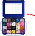 20. Karşılaştırmalı Daha Büyük Cobalt Blue Pill Case with Airtight Seal, Spill Kanıt, Silikon Gazket Suları İlaç Harita (Cobalt Blue, 20 Karşılaştırmalı - 1 Pack)