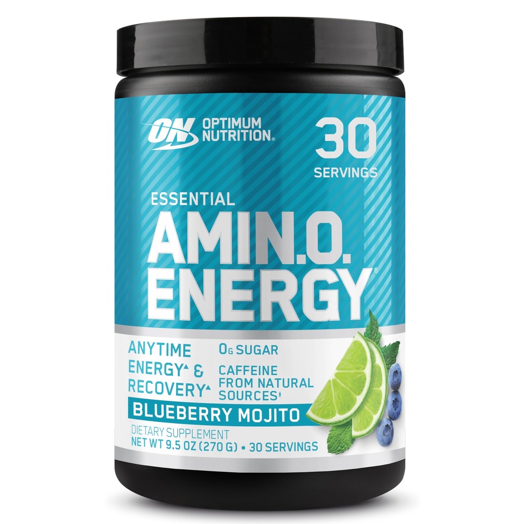 Optimum Beslenme Amino Enerji - Yeşil Çayla Çalışmak, BCAA, Amino Asits, Keto Friendly, Green Coffee Extract, Energy Toz - Blueberry Mojito, 30 Hizmet (Pazar Mayıs Vary)