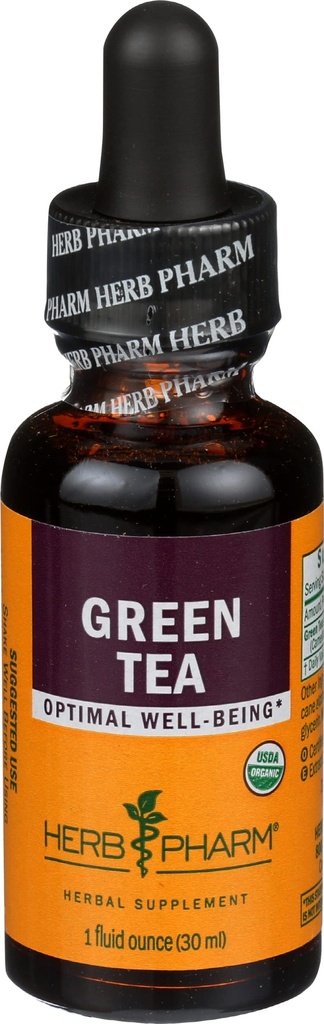 Herbm Pharm Sertifikalı Organik Yeşil Çay Sıvısı - 1 Ounce