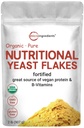 Mikro Malzemeler Organik Beslenmeli Yeast Flakes, 2lb (32oz) | Vegan protein, B Vitaminleri, & Beta-Glucans | Hua Friendly, Dairy Free Cheese Substitute, Non-GMO, Gluten Free