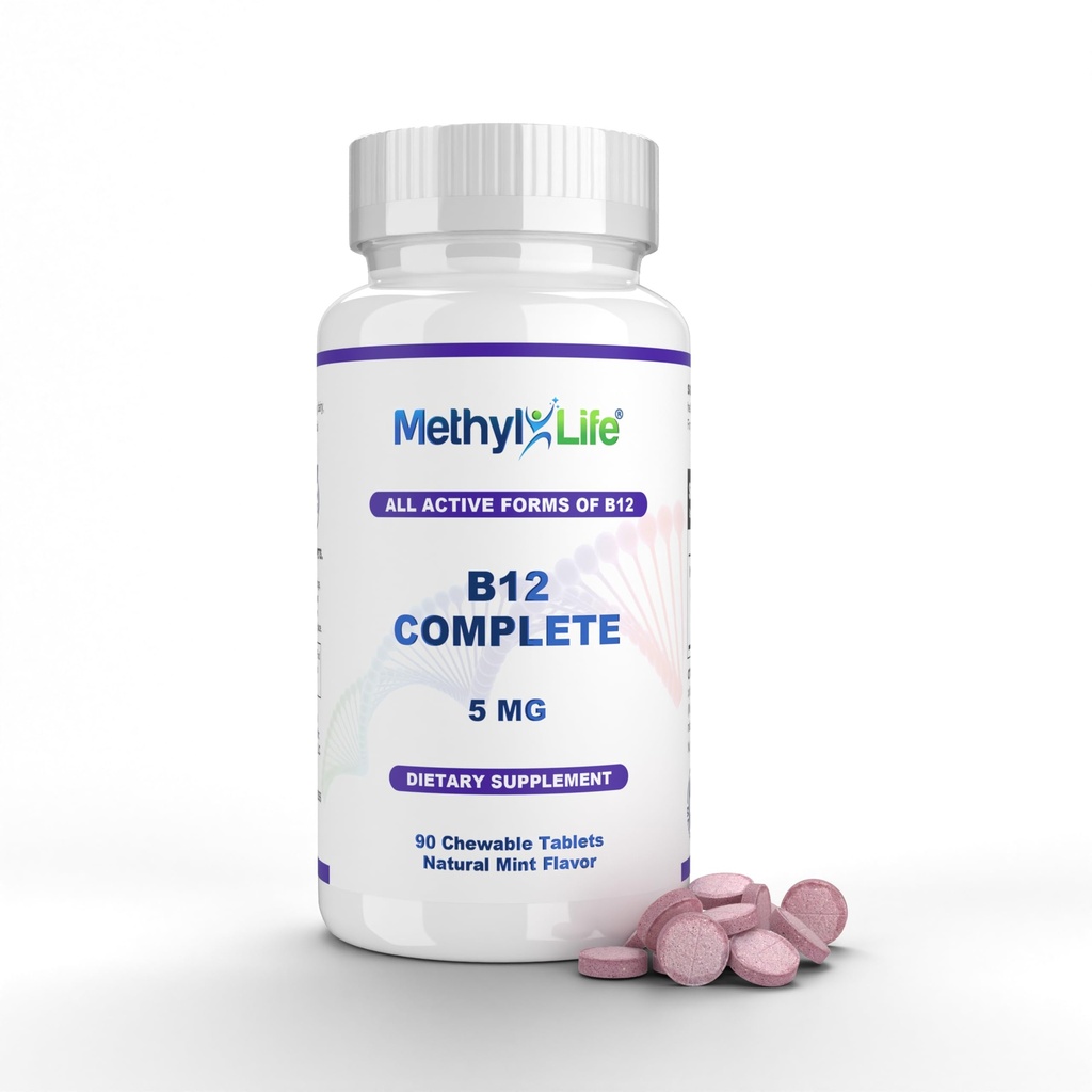 Torch-Life B12 Profesyonel Kuvvetli Aktif B12 3 Ay Supply. Chewables. 2.5 mg Torchcobalamin Torch, 1.25 mg Hydroxocobalamin (Hydroxy) ve 1.25 mg Adenosylcobalamin