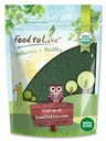 Food to Live - Organic Chlorella Powder, 1 Pound — Non-GMO, Kosher, Raw Green Algae, Vegan Superfood, Bulk, Pure Vegan Green Protein, Great for Drinks, Broken Cell Wall