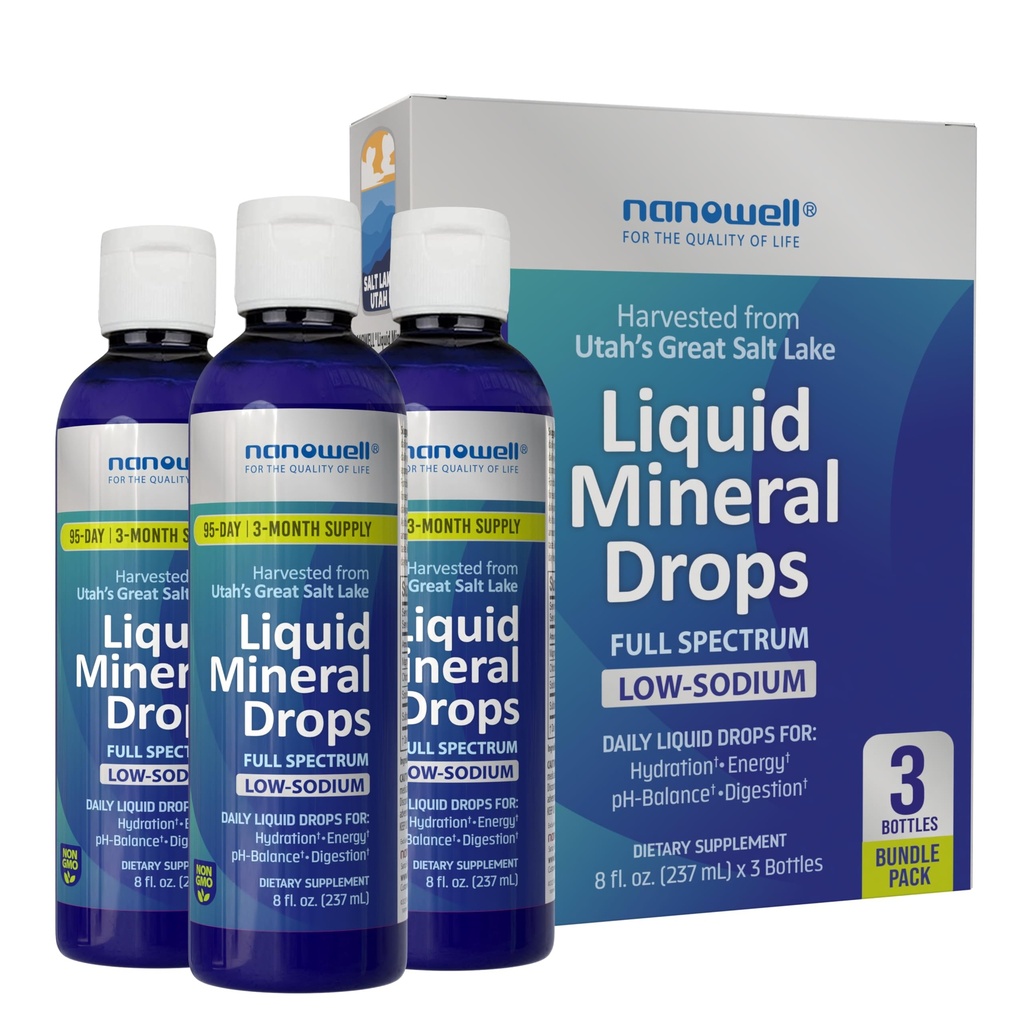 Sıvı Mineral Durağı - Trace Mineral Tamam | Full Spectrum Mineraller | Ionic Liquid, Magnezyum, Pyum | Low sodyum | Enerji, Elektrolytes | 288 Day Supply, 8 fl oz (Pazar 3)