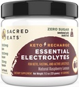Keto Electrolyte Toz & Hydration Supplement | 1000 mg Pyum & sodyum, 150mg Magnezyum | No Sugar & Stevia, Monk Meyvesi ile Sadece | Doğal Raspberry Limon (30 Hizmet)