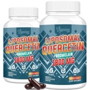 Liposomal Quercetin Phytosome, Quercetin with Bromelain, çinko & Vitamin C, Bioaktif Phytosome Kompleksi, 20X Yüksek Abpsiyon - 120 Softgels