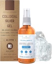 Saf Colloidal Silver Gel 40 PPM •% 100 Doğal ve sadece 3 Malzemeler • Optimal Texture ve Abxias (Better Than Creams) • Amber Glass ve Ultra-Practical Pump • Ebook Dahil • Institut Katharos
