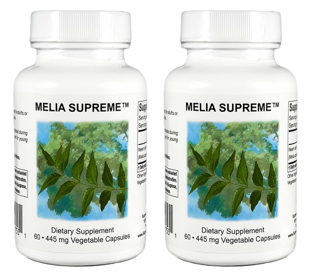 Yüksek Beslenme Melia Supreme, 60 Pure Tozed Neem Leaf Vegetarian Capsules (Pack of 2)