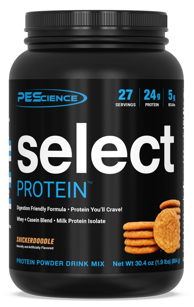 PE Science Protein Toz, Whey ve Casein Blend, Kadınlar ve Erkekler için Temiz Protein Toz, Low Calorie, Low Carb, Keto Friendly, Gluten Free - Snickerdoodle - 27 Hizmet