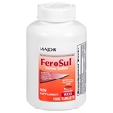 Binbaşı FeroSul - Ferrous Sulfate 325 mg Tabletler - Kadınlar ve Erkekler için Demir Supplement - Özel olarak Easy-to-Sw Tabletleri - Red - 1000