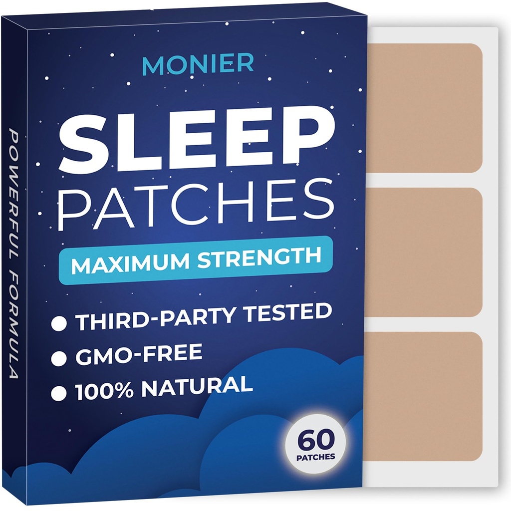 Yetişkinler için Uyku Patchs | Easy-to-Apply Sleep Patch with Melatonin & Valerian | Relax & Wake Up yenilendi | Long-Lasting Night Comfort for Men & Women | 60 Patches