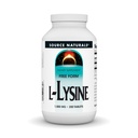 Source Naturals L-Lysine Free Form, 1000 mg - Amino Asit Supplement Supports Energy Formation & Collagen - 200 Tablet