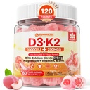 D3 K2, Gummies 5000IU / 10.000 IU ile 500 mgelli + K2 (MK-7) 200 Telefon, Magnezyum, C & çinko, Ekstra Güçlü - Bones Dişleri için Son Derecesi, Vegan - 2 Paket