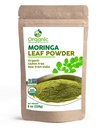 Organik Moringa Toz - 8 oz (226g) | USDA Organiks, Non-GMO, Kosher, Halal, Moringa Olifera Toz -% 100 Raw and Natural, by SHOPOSR