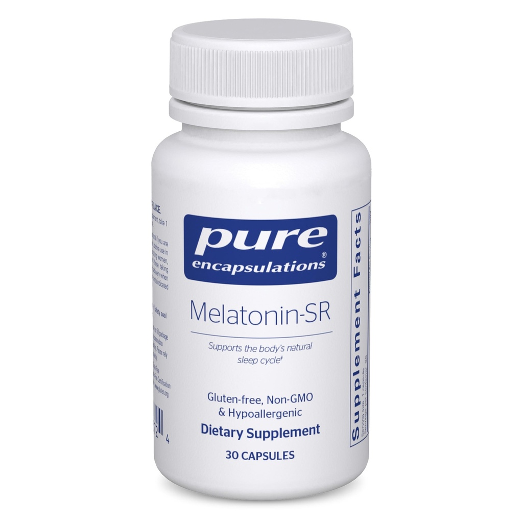 Saf Encapsulations Melatonin-SR - Genişletilmiş Yayın Melatonin - Destekler Restful Sleep* - Sleep Supplement - Gluten Free & Vegan - 30 Capsules